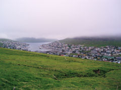 udsigt over Klaksvik