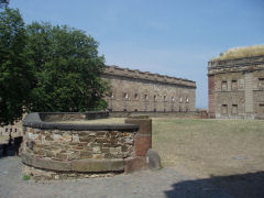 fra gården på festung Ehrenbreitstein