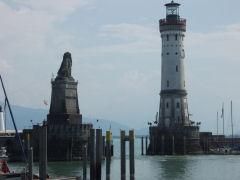 indsejlign til havnen i lindau