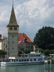 en af færgerne, som sejler på Bodensee